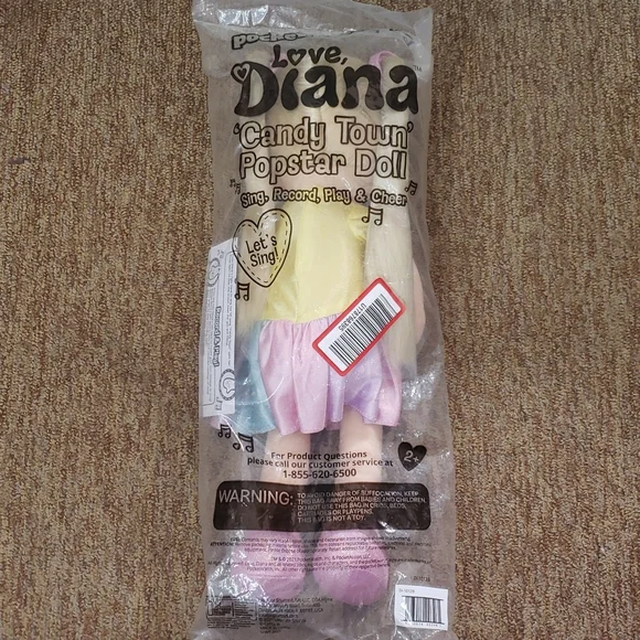 Candy Town Pop Star Doll Diana.  15 inch plush, Sing, Record, Play, Cheer NEW - Picture 4 of 5
